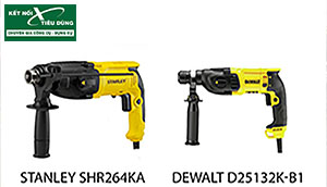 Dewalt D25132K-B1 và Stanley SHR264KA: Cặp "Anh Em" Máy Khoan Búa Mỹ 800W Cực Ngon Tầm Giá 2Tr5