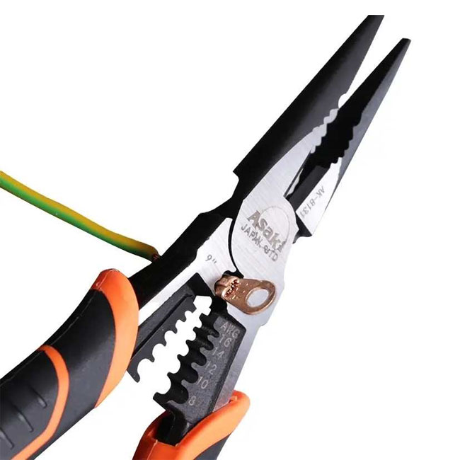 Kìm mũi nhọn đa năng cao cấp Asaki AK-8131 9"