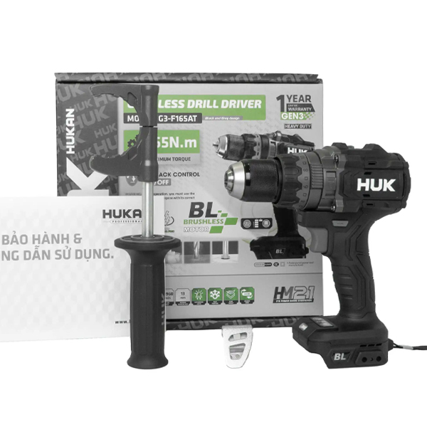 Máy khoan động lực dùng pin 21V Hukan BODY G3-F165AT (Chưa Pin & Sạc)