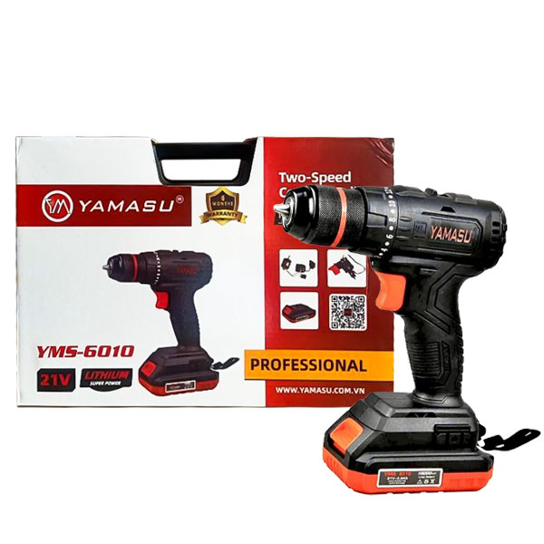 Máy khoan vặn vít dùng pin 21V Yamasu YMS-6010