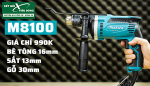 [Review] Máy Khoan Búa Makita MT M8100: Máy Khoan Thế Hệ Mới, Máy Êm, Giá Siêu Tốt, Thoải Mái Cho Gia Đình