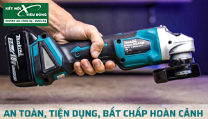 [Review] Máy Mài Góc Pin 18V Makita DGA408: Nhiều Công Nghệ Cực Đỉnh, Xài Động Cơ Không Chổi Than, Có Thắng