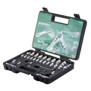 1/4" Bộ tuýp 25 chi tiết Sata 09132