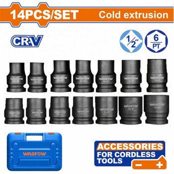 Bộ 14 đầu tuýp đóng 1/2 inch Wadfow WMS4D01