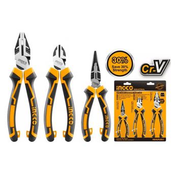 Bộ 3 kềm răng,cắt  và nhọn cao cấp  Ingco HKHLPS2831