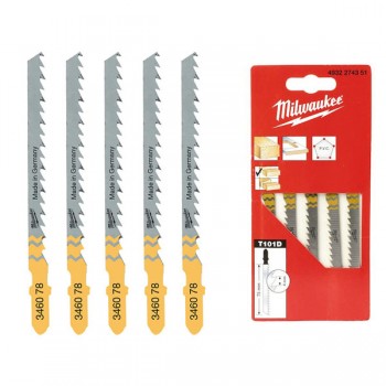 Bộ 5 lưỡi cưa lọng gỗ T101D 6TPI Milwaukee 4932274351