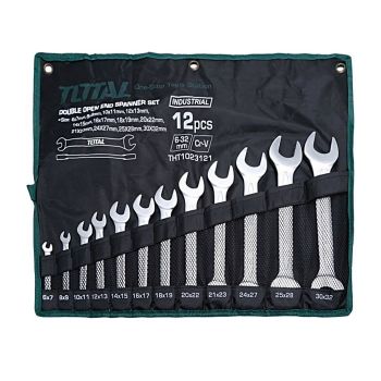 Bộ cờ lê hai đầu miệng 12 chi tiết Total THT1023121 6-32mm