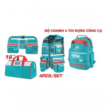 Bộ combo túi, ba lô và áo khoác đựng dụng cụ Total TOS230912