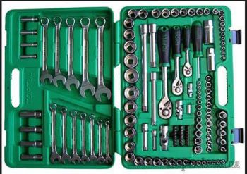 Bộ khóa, tuýp đầu 1/4", 3/8" & 1/2" 130 chi tiết (hộp nhựa) GCAI130B