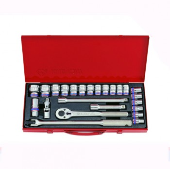 Bộ tuýp 10-32mm 24 chi tiết 1/2 Inch hệ mét Kingtony 4532MR