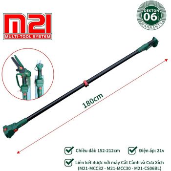 Cần Nói Dài Máy Cắt Cành Và Cưa Xích Dekton M21-CN212