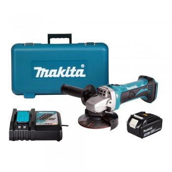 Combo Makita 19 - Máy Mài Góc Dùng Pin DGA402 + Pin 3.0Ah + Đế Sạc Nhanh