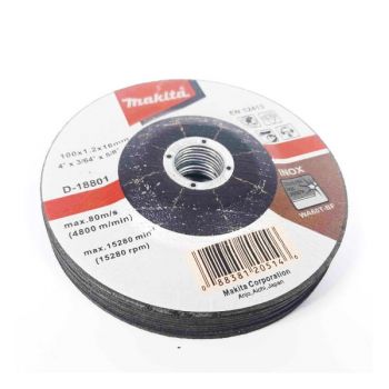 Đá cắt mỏng cho Inox/thép WA60T 100x1.2x16mm Makita D-18801