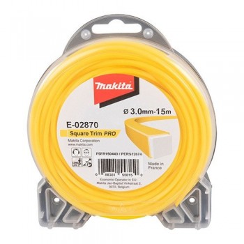 Dây Cước Cắt Cỏ Vuông Đôi (màu Vàng) 3.0-15m Makita E-02870