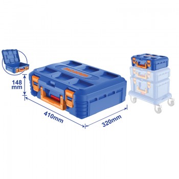 Hộp đựng dụng cụ xếp chồng 16" Wadfow WTB6601 (410x320x148mm)