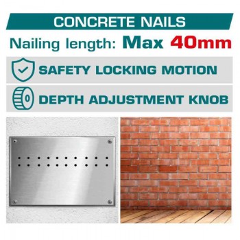 Máy bắn đinh dùng pin 42V Total TCNLI420602 (2 Pin 2.5Ah, 1 Sạc)