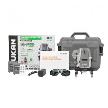 Máy cân bằng laser 5 tia xanh Hukan G2-LS301