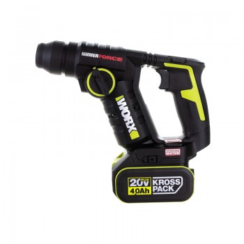 Máy khoan búa dùng pin Li-ion 20V Worx WU380S (1 Pin 4.0Ah, 1 Sạc)