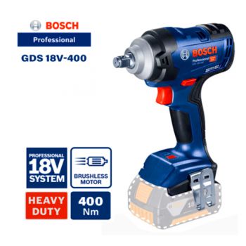 Máy Vặn Bu Lông Dùng Pin 18V Bosch GDS 18V-400 ( Chưa Pin & Sạc )