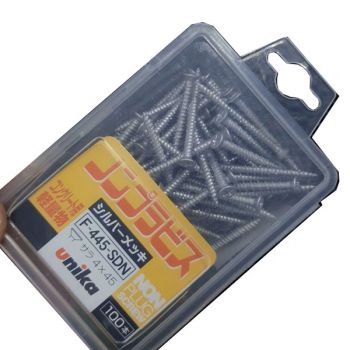Ốc vít bắt tường, bê tông 4.0x45mm đầu bằng Unika F-445-SDN