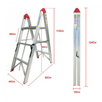 Thang nhôm gấp gọn chữ A 3 bậc Nikita GZT603