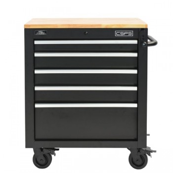 Tủ dụng cụ 76cm - 05 hộc kéo nâng hạ tay cầm trắng CSPS VNLC07605BB4M
