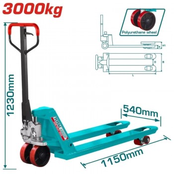 Xe nâng càng hẹp 3 tấn Total THT301301 (1150x540mm)