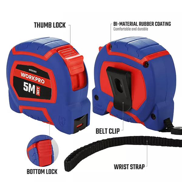 Thước cuộn tráng nylon 5mx19mm Workpro WP261009