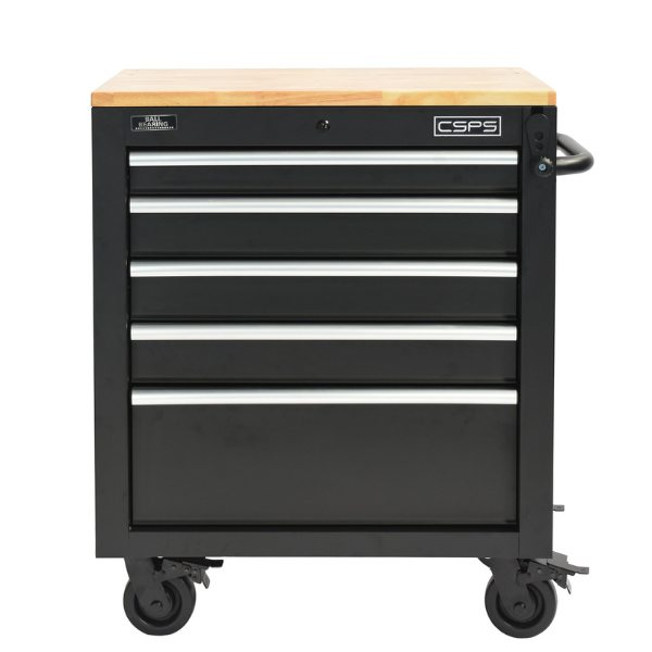 Tủ dụng cụ 76cm - 05 hộc kéo nâng hạ tay cầm trắng CSPS VNLC07605BB4M