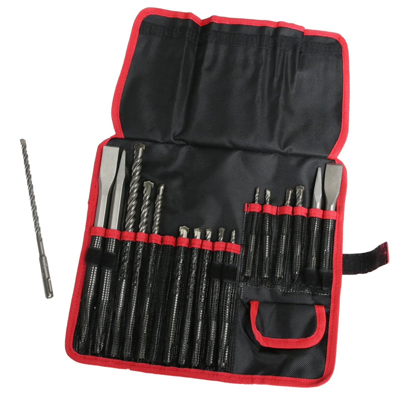 Bộ 17 mũi bê tông và mũi đục đầu gài SDS Plus Total TACSD91701