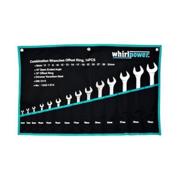 Bộ cờ lê 14 chi tiết Whirl Power 124-TV01 0414