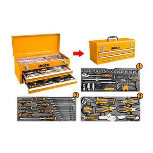 Bộ hộp đồ nghề 97 món dụng cụ Ingco HTCS220971