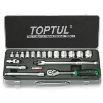 Bộ tuýp lục giác Satin 3/8" 18 món Toptul GCAD1805
