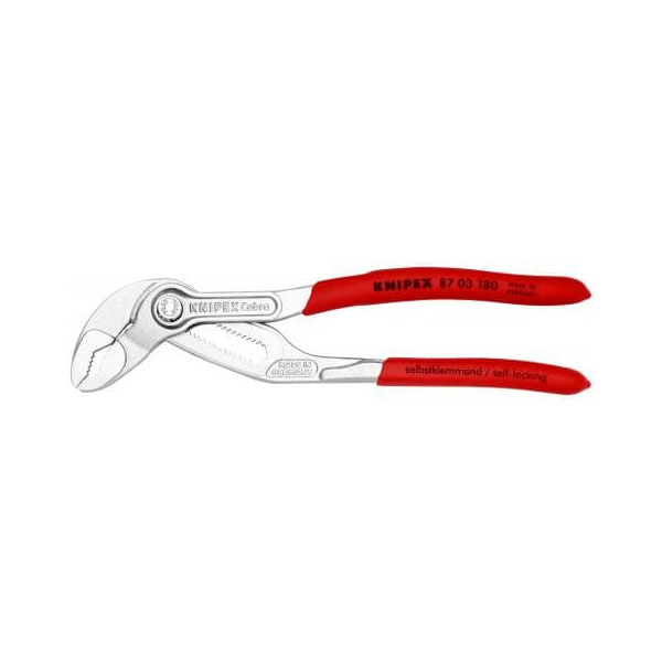 Kềm mở ống nước 180mm COBRA mạ CROM KNIPEX 87 03 180