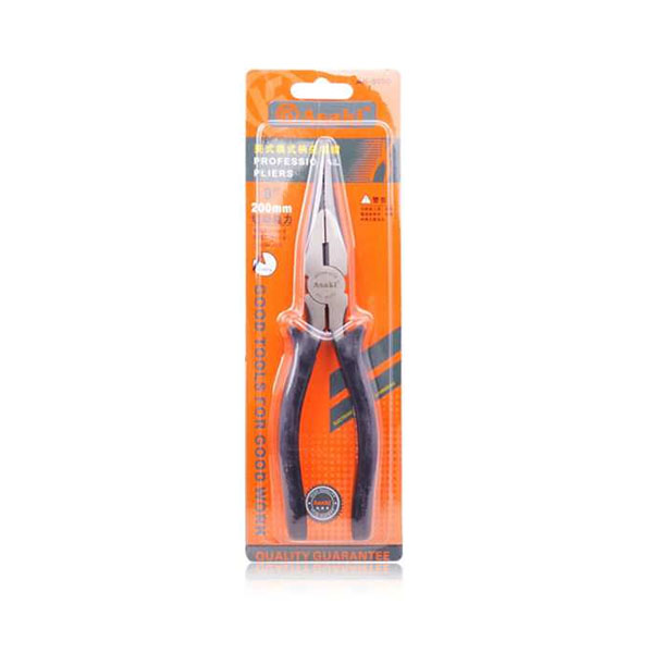 Kềm nhọn cán đen kiểu Mỹ 8”/200mm Asaki AK-8050