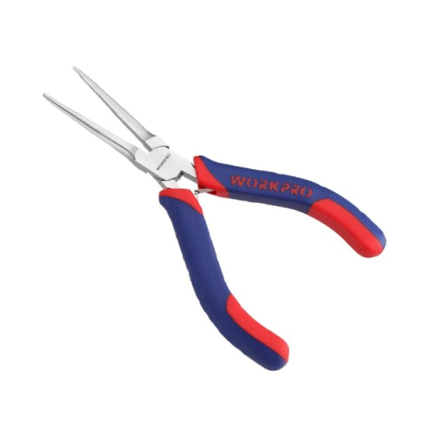 Kìm mũi dài nhọn mini bằng thép CR-V Workpro WP231095