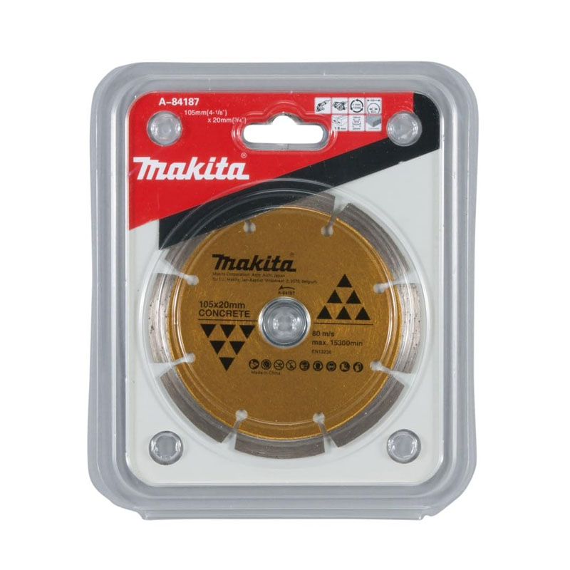 Lưỡi cắt kim cương dạng sóng cho bê tông 105x20mm Makita A-84187