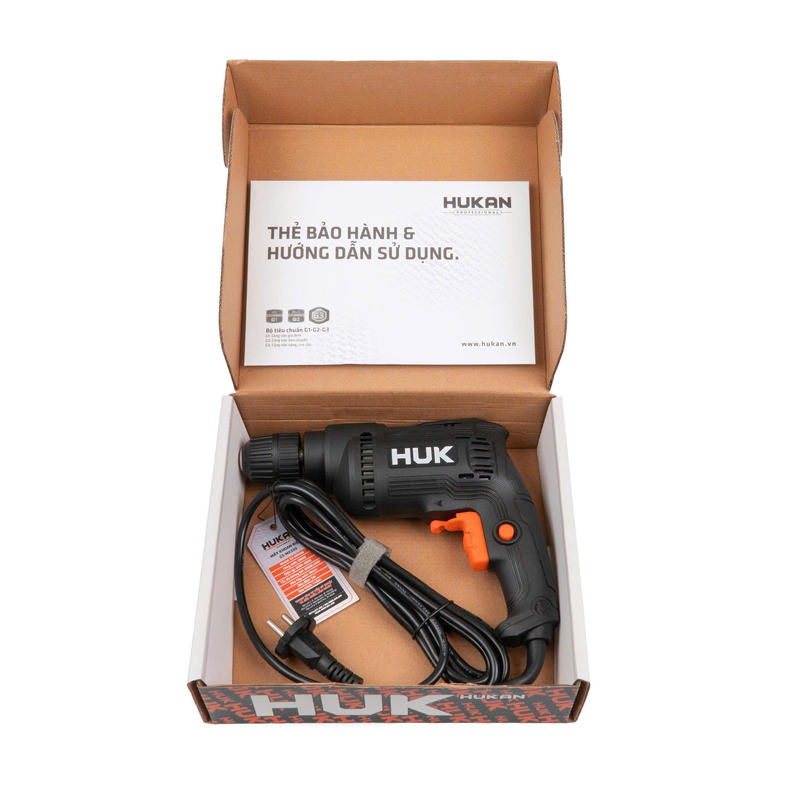 Máy khoan 590W Hukan G3-MK590 (Có chỉnh tốc)