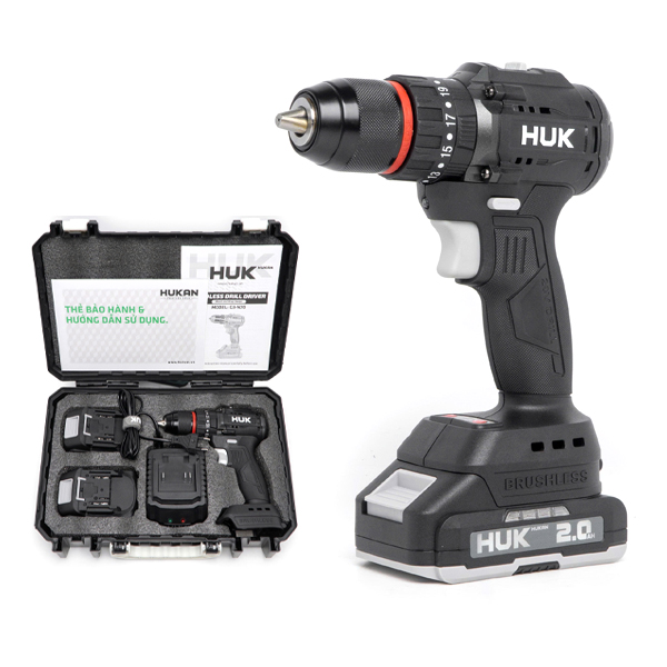 Máy khoan động lực dùng pin 21V Hukan G3-N70 (2 Pin 2.0Ah, 1 Sạc)