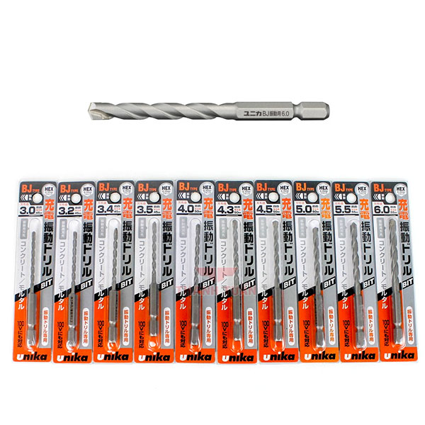 Mũi khoan bê tông chân lục giác Unika BJ3.2x90