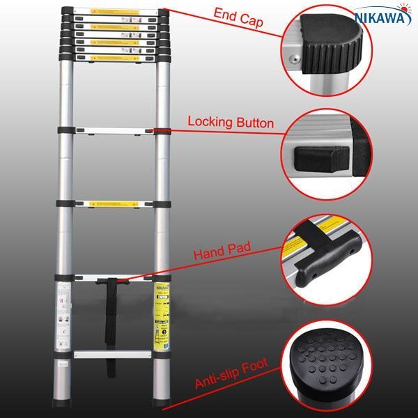 Những bộ phận cần lưu ý khi mua một chiếc thang nhôm rút gọn
