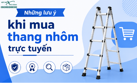 Những lưu ý khi mua thang nhôm trực tuyến