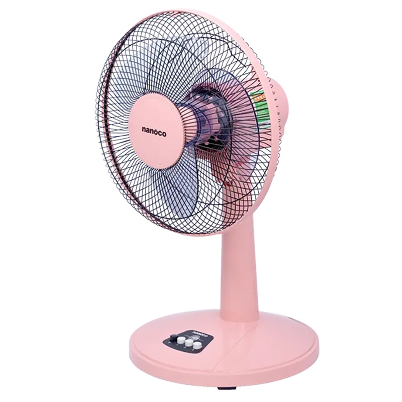 Quạt bàn 30W Nanoco NTF1209P (Hồng)