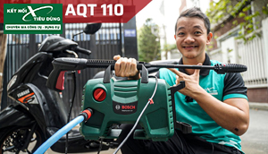 [Review] Máy Xịt Rửa Bosch AQT 110: Phù Hợp Nhất Cho Gia Đình, Rửa Xe Rất Ngon, Mạnh Tới 110 Bar