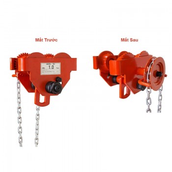 1 Tấn Con chạy xích kép tay Hàn Quốc 3m Kukdong KG-1T (Có Táng)