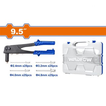 Bộ 101 chi tiết Kềm rút rivet 9.5" và đinh rút WadFow WHR1909