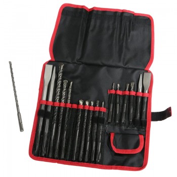 Bộ 17 mũi bê tông và mũi đục đầu gài SDS Plus Total TACSD91701