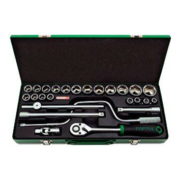 Bộ đầu tuýp lục giác 1/2"  26 món Toptul GCAD2601