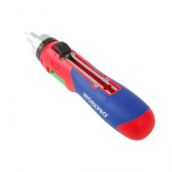 Bộ Tua vít tự động 24 cái gồm (đầu hình hoa khế, đầu dẹt, đầu vuông, đầu sao) Workpro WP221056