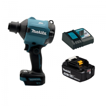 Combo Makita 15 - Máy Thổi Bụi Dùng Pin DAS180 + Pin 3.0Ah + Đế Sạc Nhanh